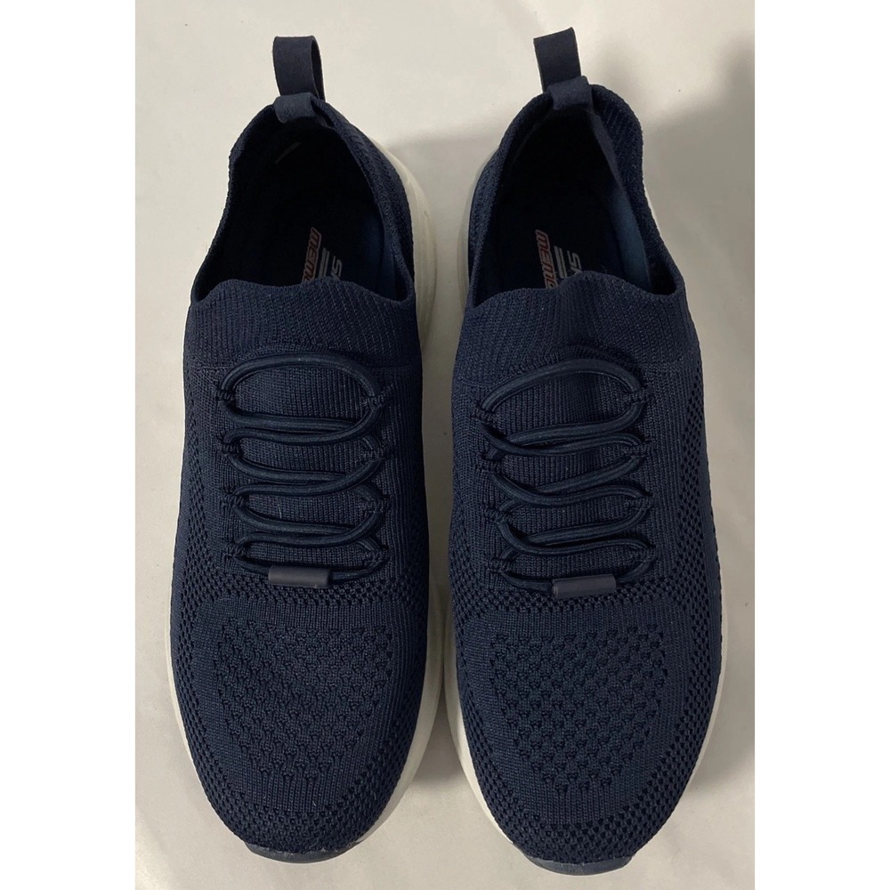 Skechers Bobs Sparrow 2.0 Allegiance Crew Sneakers Navy Women's 8 Very Good Cond